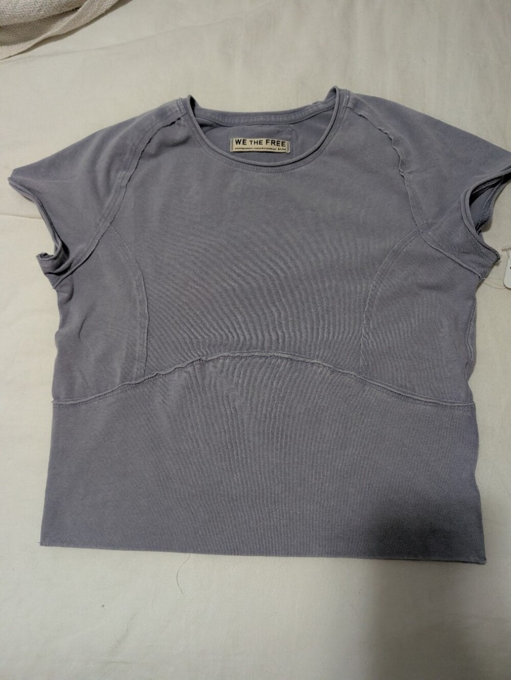 NWT We the Free Protagonist Capped Sleeve Tee in light purple/Amysetht size Med - Picture 4 of 7